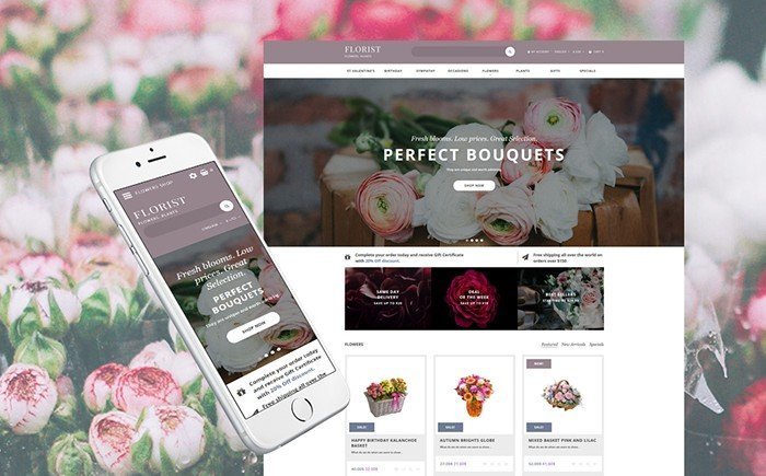 Perfect Bouquet Responsive OpenCart Template