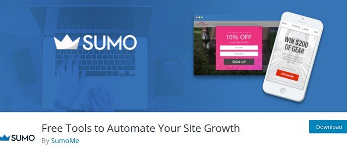 Sumo provides free tools you need to grow your WordPress site.