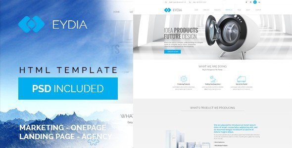 Eydia is a multi-purpose HTML5 Template you can use for any kind of business sites. 