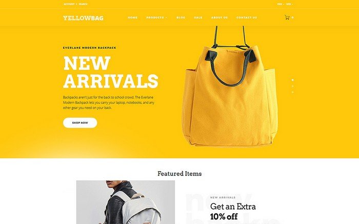 YellowBag – Creative and Lightning-fast OpenCart Template