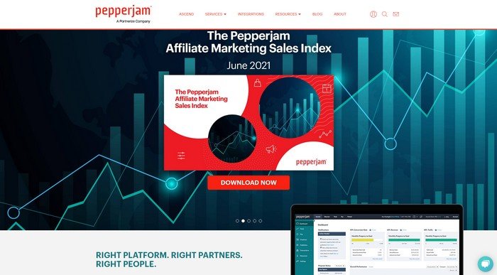Pepperjam affiliate network is perfect for bloggers looking for a broad audience to share their content with.