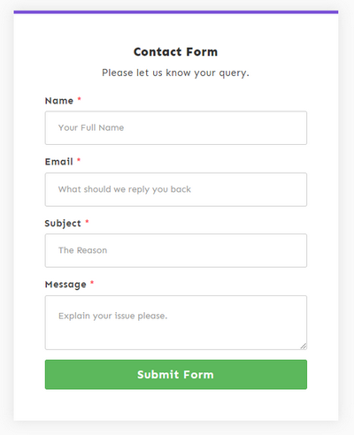 A contact form is the most essential form for every website.