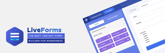 Live Forms is a popular form builder plugin. 