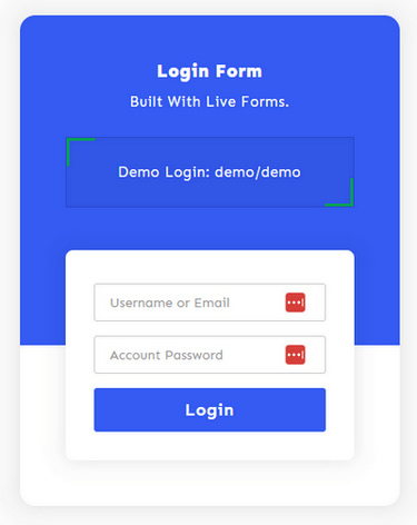 A login form allows your registered users to get access to membership benefits on your website.